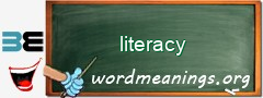 WordMeaning blackboard for literacy